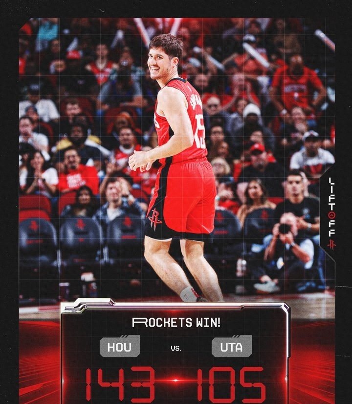 火箭主场击败爵士,继续保持不败 火箭主场击败爵士,继续保持不败